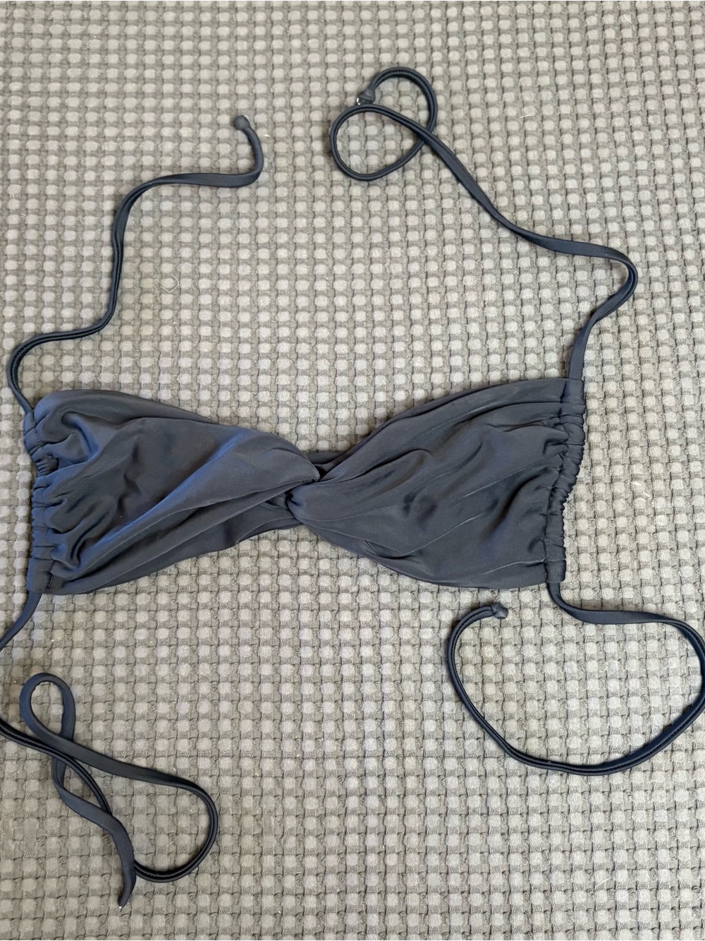 Splash! Hawaii Bikini Top, Black, Classic 4 String, No size on tag, See Pics